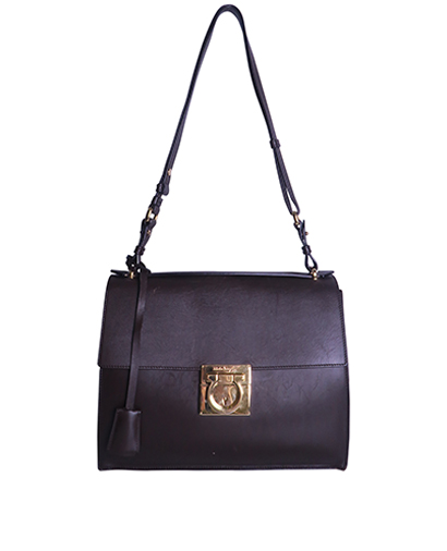 Gancio Lock Shoulder Bag, front view